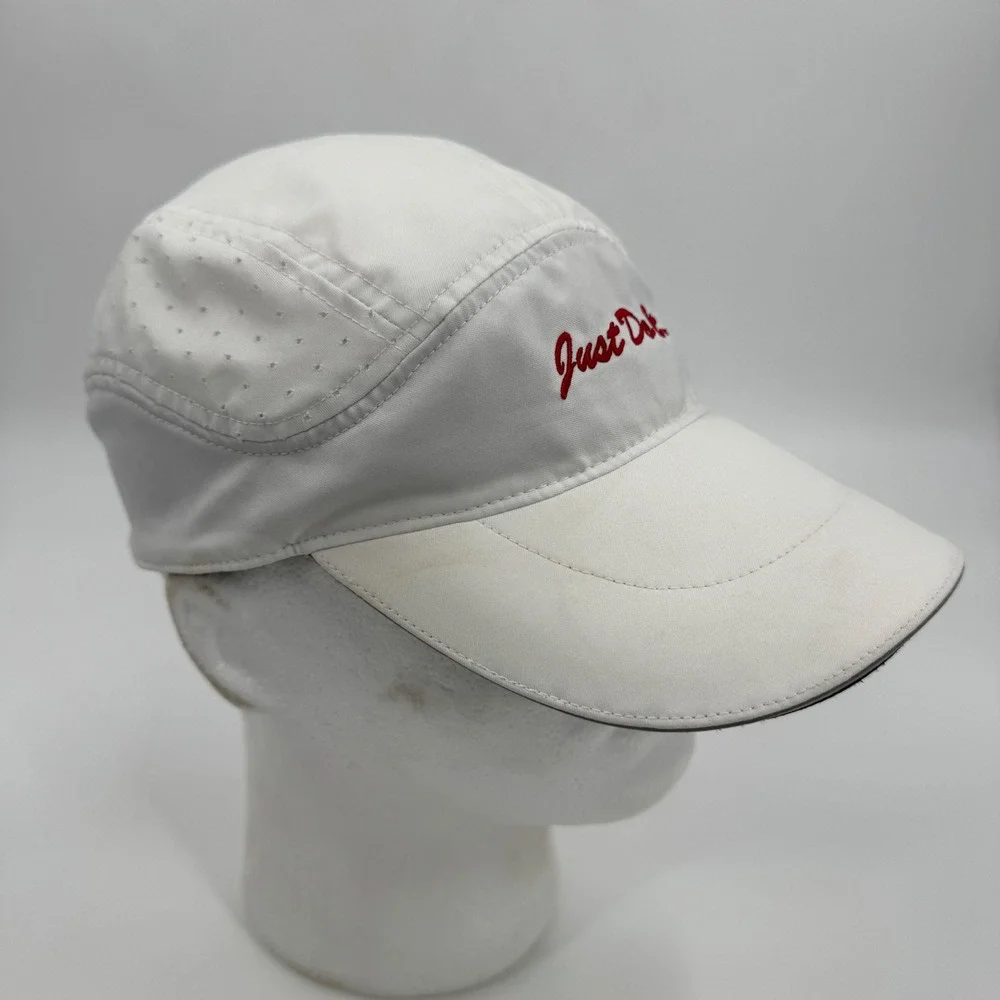Nike Dri-Fit Tailwind 7 Panel Running Hat White Hook‎ & Loop AQ3624-100